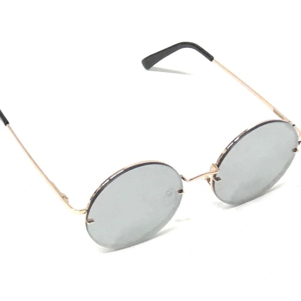 Round Metal Frame Sunglasses -rich golden frame by Palm Harbor Optics